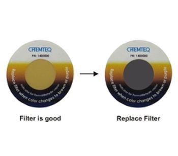 Model BTIS - Formaldehyde Vapor Saturation Indicator Sticker for Ductless Hood Filters