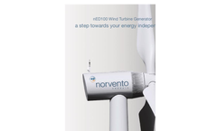 Norvento - Model nED100 - Medium-Range Wind Turbines- Brochure