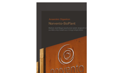 Norvento - Biogas Projects Services for Self-Use Energy Generation - Brochure