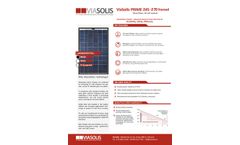 VioSolis - Model Prime 245-270 - 60 Cell Framed Glass Modules - Brochure