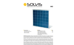 Solvis - Model SV 36 - Polycrystalline Modules Brochure