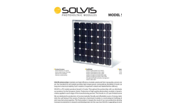 Solvis - Model SV36 (5) E - Photovoltaic Modules Brochure