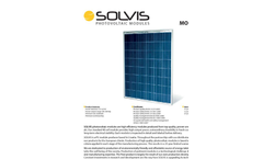 Solvis - Model SV 48 - Polycrystalline Modules Brochure
