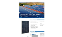 FuturaSun - Model FU360-380M Silk Pro - Monocrystalline PV Panels -  Brochure