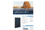 FuturaSun - Model FU270-285P - 270-285 Watt - 60 Cells Polycrystalline PV Panels - Brochure