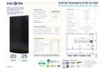 Solitek Standard - Model M.60-B-330 - Full Black Solar Panels - Datasheet