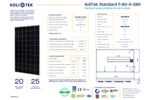 Solitek Standard - Model P.60 - Solar Panel - Datasheet