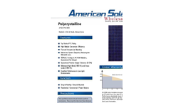 Perfection - Model ASW – 270P, 275P, 280P - Polycrystalline Solar Module - Brochure