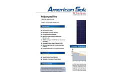 Excellence - Model ASW – 290P, 295P, 300P, 305P, 310P - Polycrystalline Solar Module- Brochure