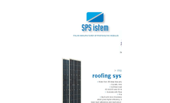 Model SPS PC30 - Modules for Roofing Systems Brochure