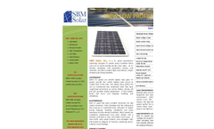 Model 150W - PV Panels - Specification Sheet