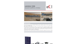 LAGUNA 2200 - Solar Pumping System Brochure