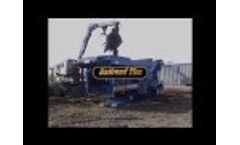 R MAG 92 800 HP Aerial View of Grinding Brush and Large Log Video