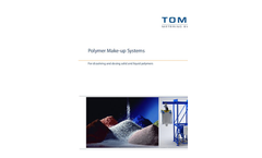 Tomal - Polymer Make-up Systems for Dissolving and Dosing Solid and Liquid Polymers - Brochure