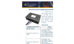 Model EMA - Electronic Power Supply Protection System Datasheet