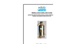 Mody - Model G-500/530/550 SS - Portable Electric Submersible Pump Brochure