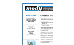 Mody - Model M-800 Series - Portable Electric Submersible Pump Brochure