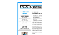 Mody - Model G-500/530/550 SERIES - Portable Electric Submersible Pump Brochure