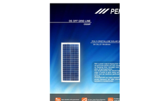 Model OS30P - Poly-Cristalline Solar Module Brochure