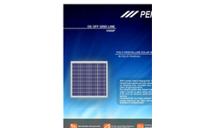 Model OS50P - Poly-Cristalline Solar Module Brochure