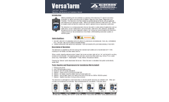 Versalarm - Septic Tank Alarm/Holding Tank Alarm Manual