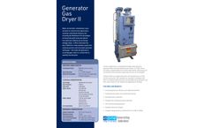 E-One - Model GGD II - Generator Gas Dryer - Brochure