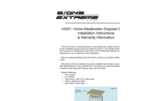 IH091 - Home Wastewater Disposal System User Manual