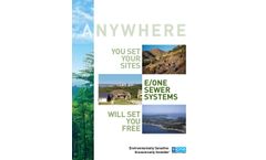 E/One Sewer Systems: Environmentally Sensitive, Economically Sensible