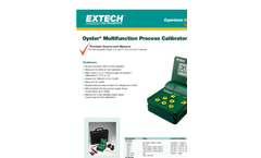 Oyster - Multifunction Process Calibrator Datasheet