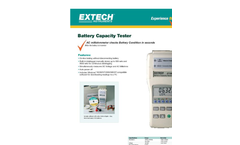 Extech - Model BT100 - Battery Capacity Tester Brochure