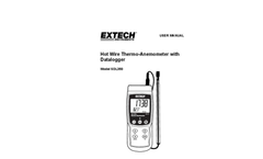 Extech - Model SDL350 - Hot Wire CFM Thermo-Anemometer/Datalogger - Manual