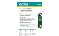 Extech - Model 45170 - 4-in-1 Environmental Meter - Datasheet