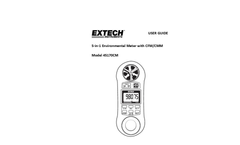 Extech - Model 45170CM - 5-in-1 Environmental Meter - Manual