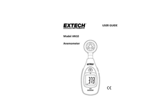 Extech - Model AN10 - Pocket Series Anemometer - Manual