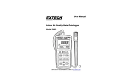 Extech - Model EasyView™ EA80 - Indoor Air Quality Meter/Datalogger - Manual