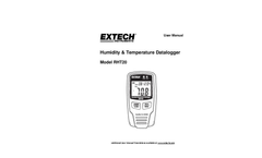 Extech - Model RHT20 - Humidity and Temperature Datalogger - Manual