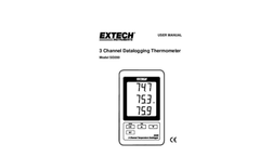 Extech - Model SD200 - 3-Channel Temperature Datalogger - Manual