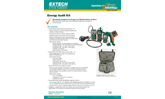 Extech - Model MO290-EK - Energy Audit Kit - Datasheet