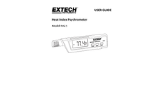 Extech - Model RH25 - Heat Index Psychrometer - Manual