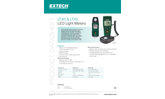 Extech - Model LT40 - LED Light Meter - Datasheet