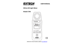 Extech - Model LT40 - LED Light Meter - User Manual 