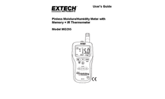 Extech/Flir - Model MO295 - Pinless Moisture Psychrometer + IR Thermometer - Manual