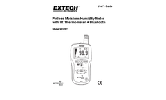 Extech/Flir - Model MO297 - Pinless Moisture Psychrometer with IR Thermometer and Bluetooth METERLiNK - Manual