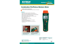 Extech - Model MO260 - Combination Pin/Pinless Moisture Meter - Datasheet