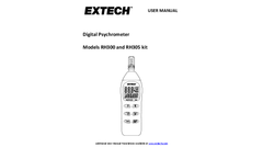 Extech - Model RH305 - Hygro-Thermometer Psychrometer Kit - Manual