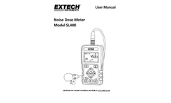 Extech - Model SL400 - Personal Noise Dosimeter with USB Interface - Manual