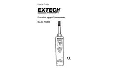 Extech - Model RH490 - Precision Hygro-Thermometer - Manual