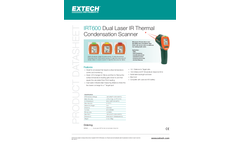 Extech/Flir - Model IRT600 - Dual Laser IR Thermal Condensation Scanner - Datasheet