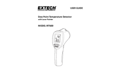 Extech/Flir - Model IRT600 - Dual Laser IR Thermal Condensation Scanner - Manual