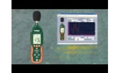 Extech HD600 Data Logging Sound Level Meter - Demo - Video